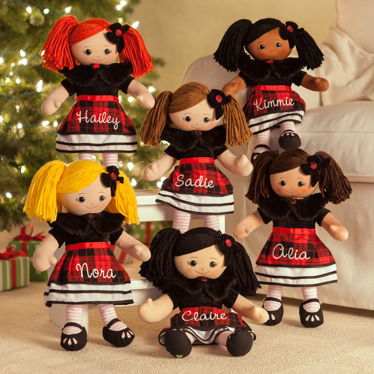 Monogrammed store rag dolls